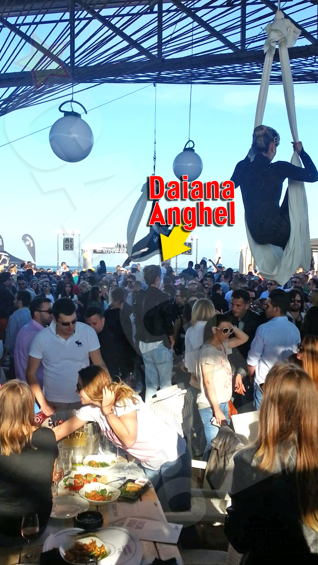 Daiana Anghel a incercat sa evite aglomeratia