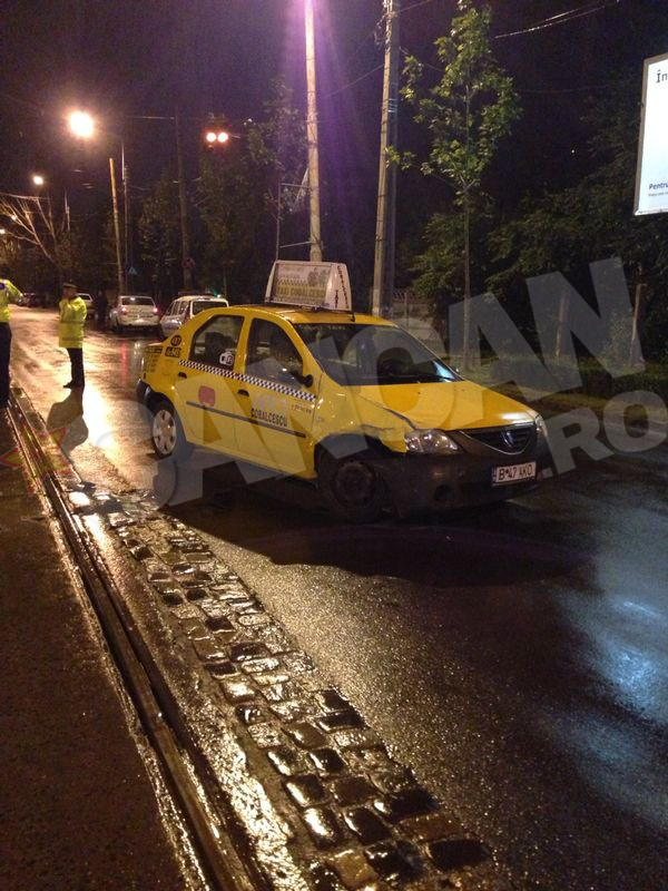 Accidentul s-a petrecut la intersectia bulevardelor Basarabia cu 1 Decembrie