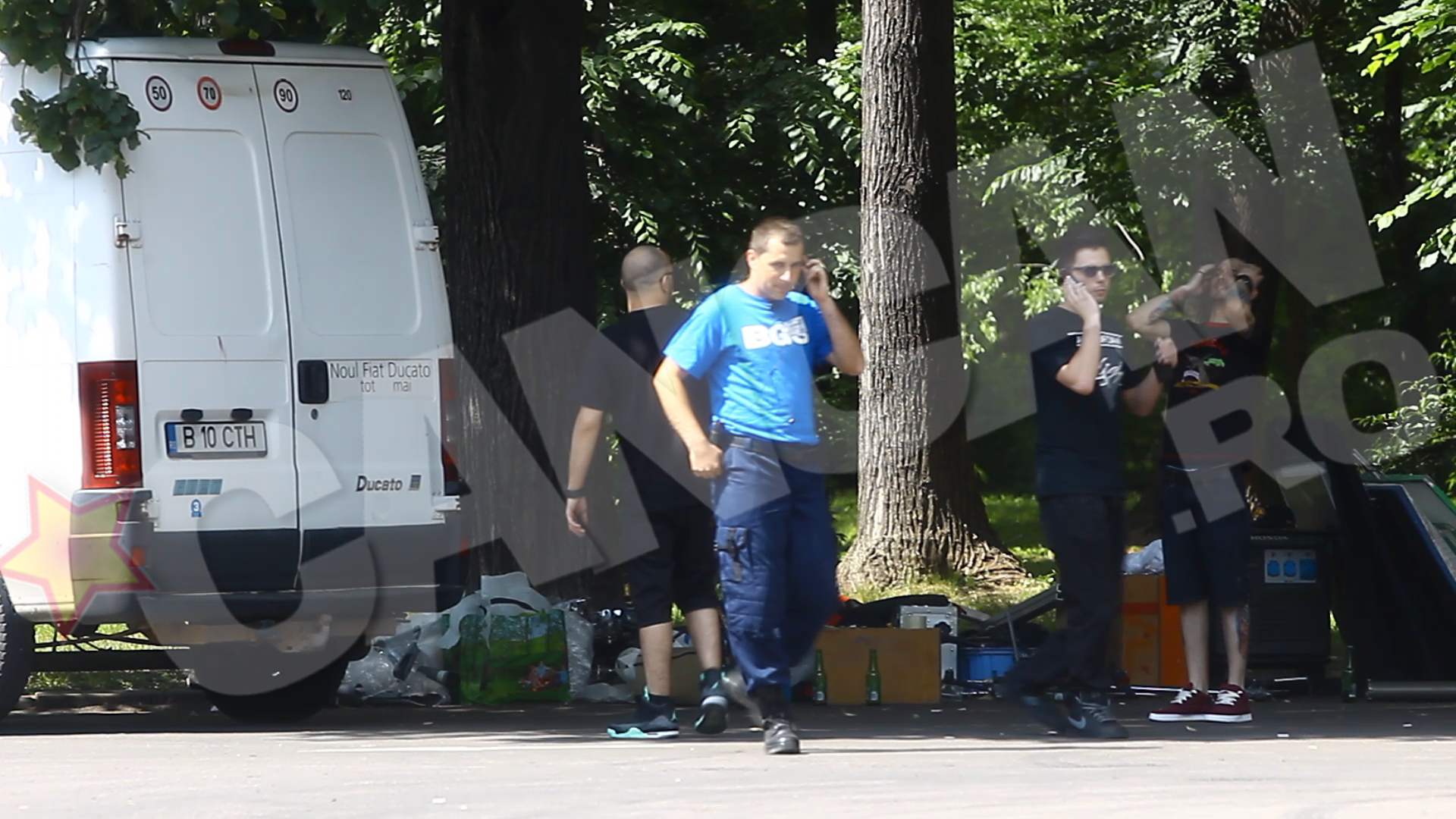 Un barbat de la o firma de paza s-a apropiat sa ceara explicatii