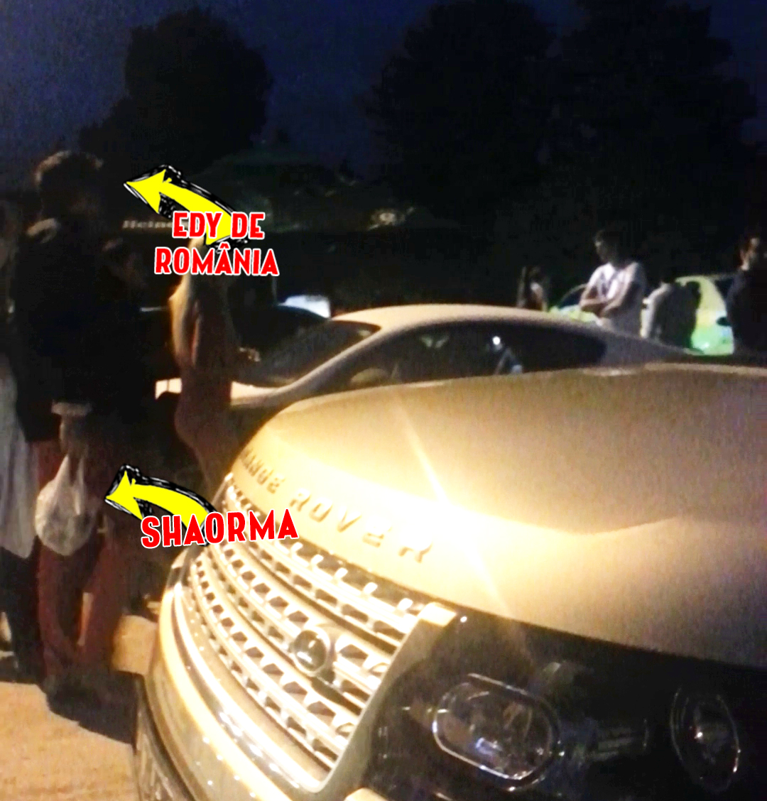 Nici la iesirea din club, milionarul nu s-a putut dezlipi de sacosa cu shaorma