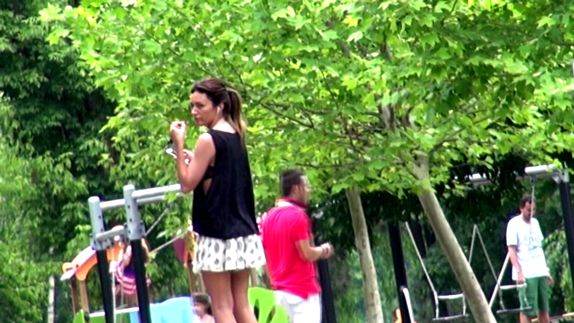 Maria a iesit pe role in parc