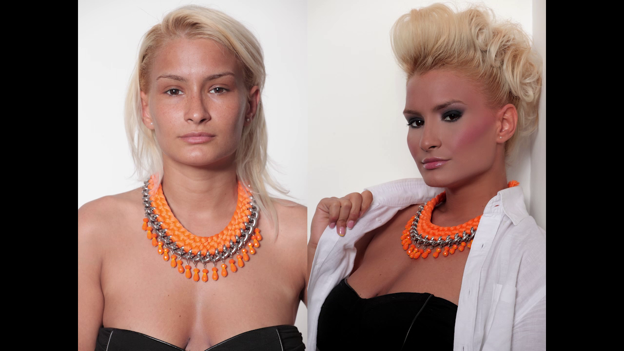 Asa arata Maria Secrieriu, inainte si dupa machiajul facut de Adrian Pescariu