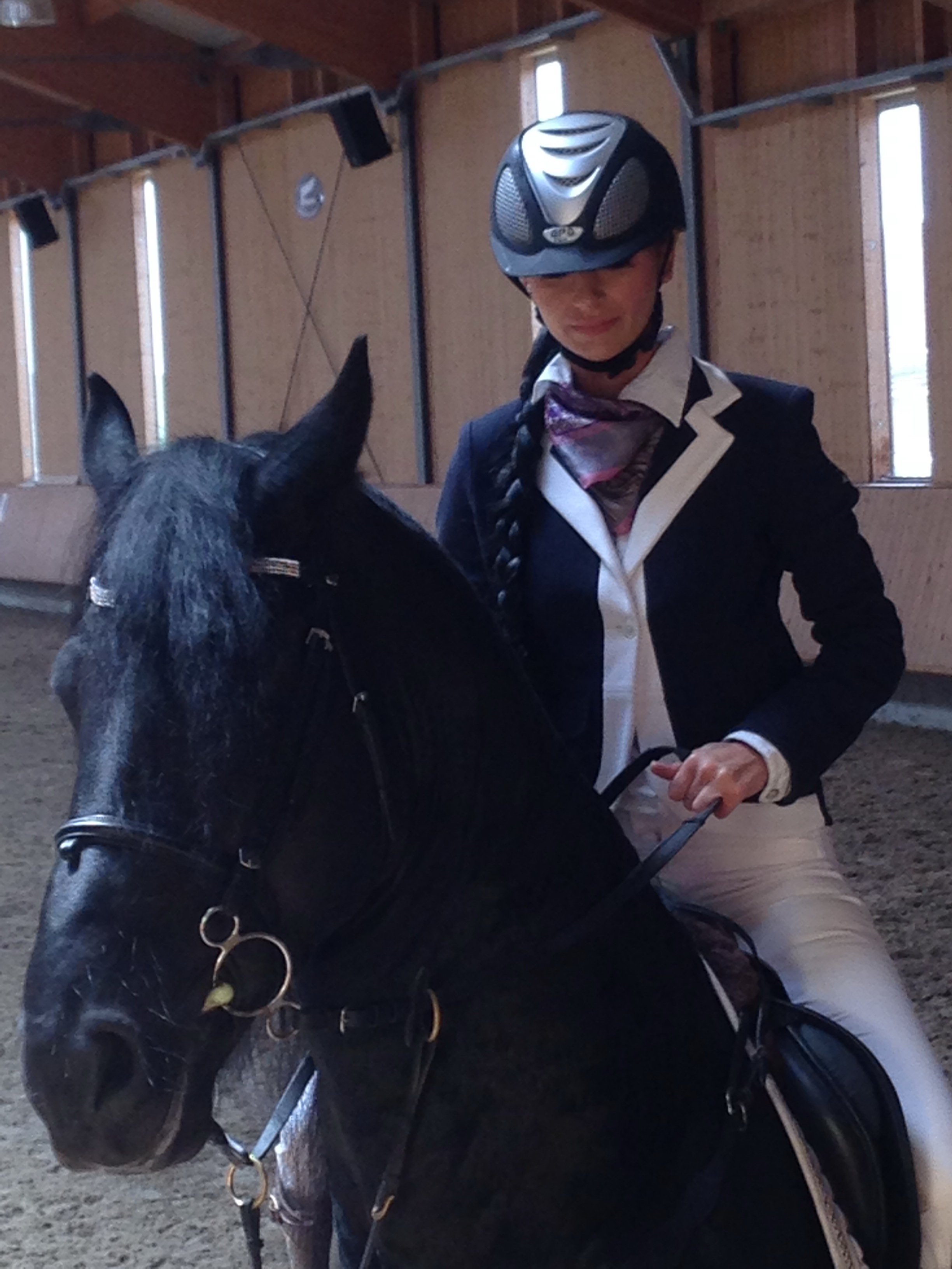 Denisa a calarit pentru prima oara