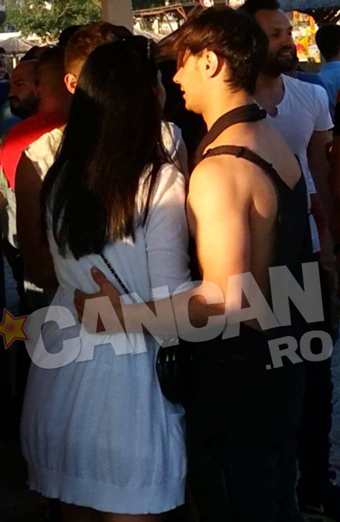 Dima a facut mai multe gesturi tandre vis-a-vis de bruneta care il insotea. I-a pus mana pe mijloc si a mangaiat-o protectiv