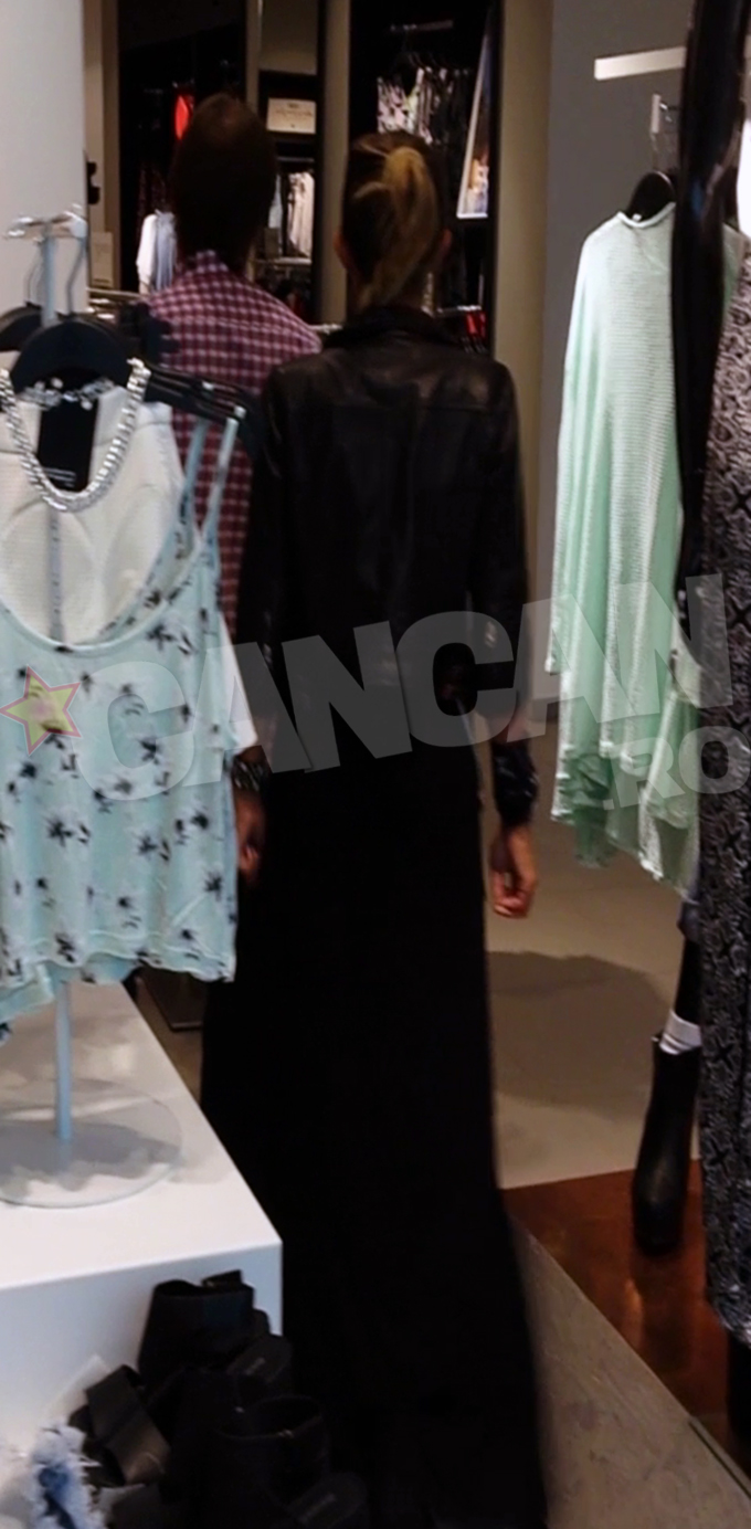 Crina si Gabi Popescu s-au plimbat prin mai multe magazine