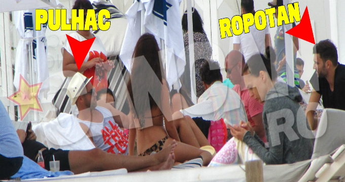 Cristi Pulhac nu a renuntat la palarie chiar daca era sub umbrela