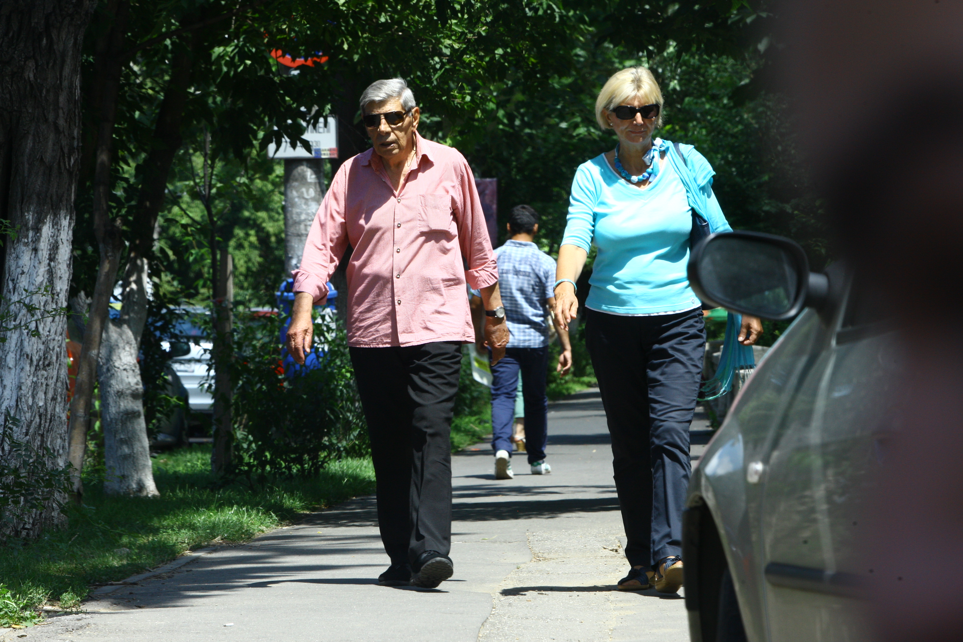 Mitica Popescu se plimba cu Constanta Economu fara sa impartaseasca vreun gest tandru