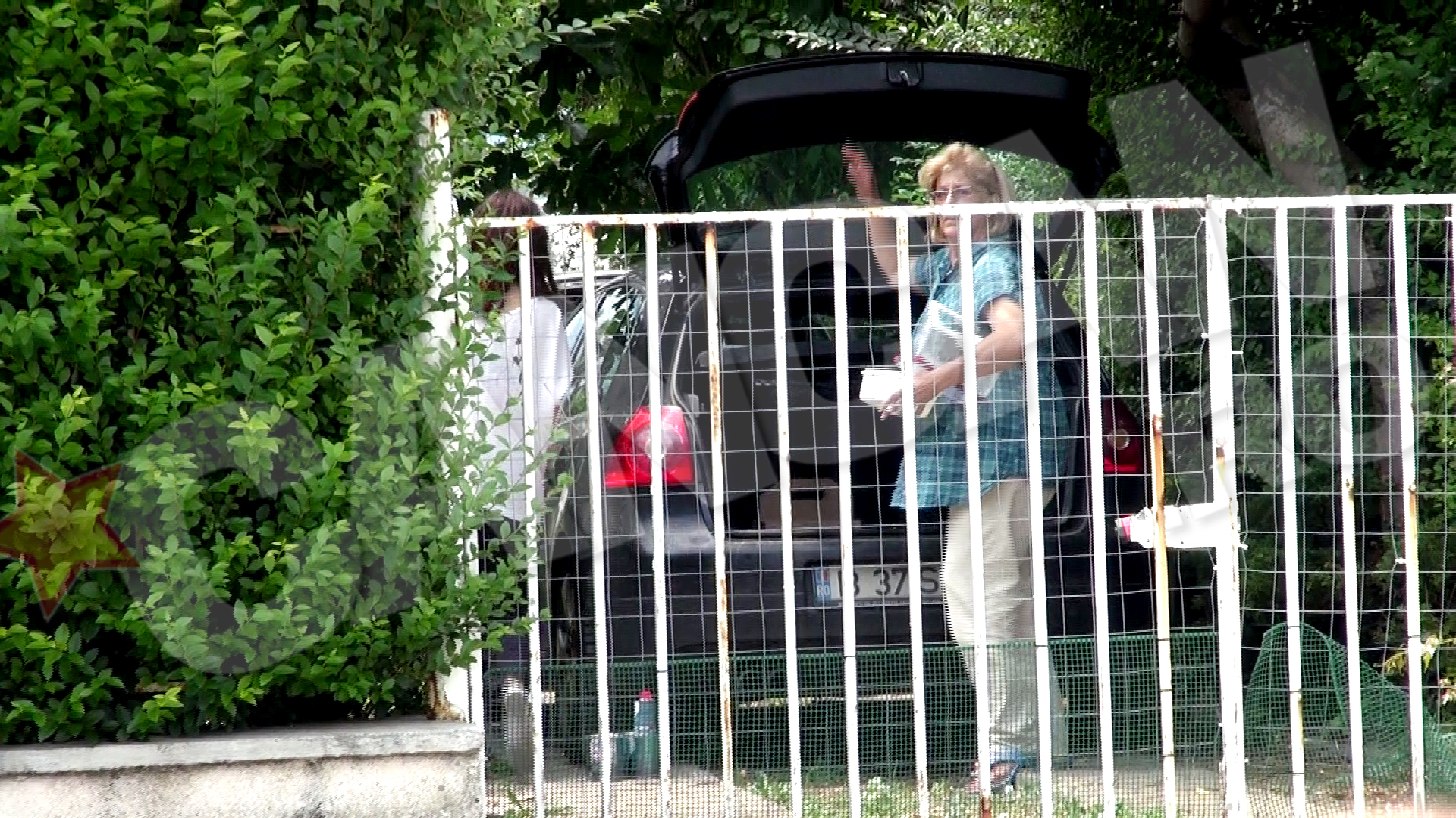 Dana Nicolaescu a venit de la Bucuresti incarcata cu tot felul de lucruri. Ea a adus la vila de la 2 Mai inclusiv de-ale gurii.