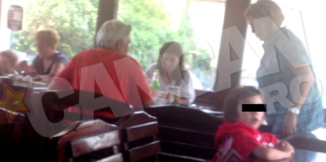 Pana sa inceapa ploaia, vaduva lui Nicolaescu si parintii sai au stat la terasa