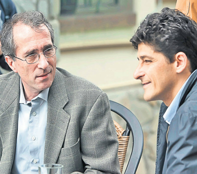 Valentin Ceausescu alaturi de Belodedici. Fiul dictotorului a fost unul dintre cei mai mari fani ai clubului Steaua