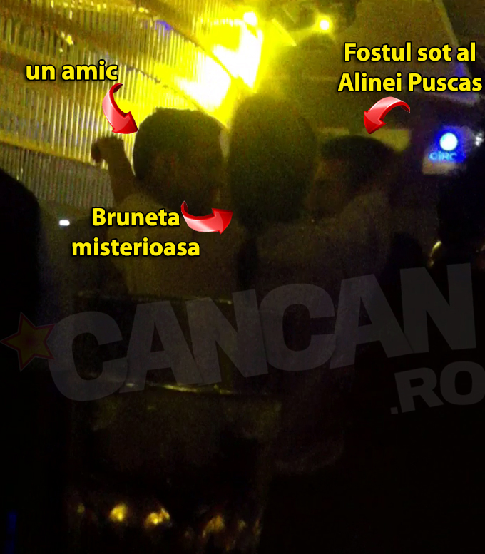 Fostul sot al Alinei Puscas a iesit in club alaturi de un prieten si o bruneta misterioasa