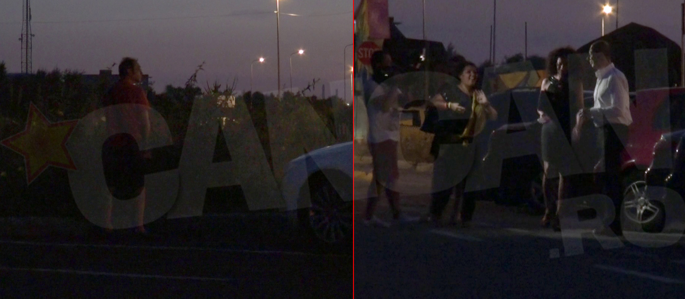 In vreme ce Minodora dadea un interviu, sotul ei isi facea nevoile langa masina