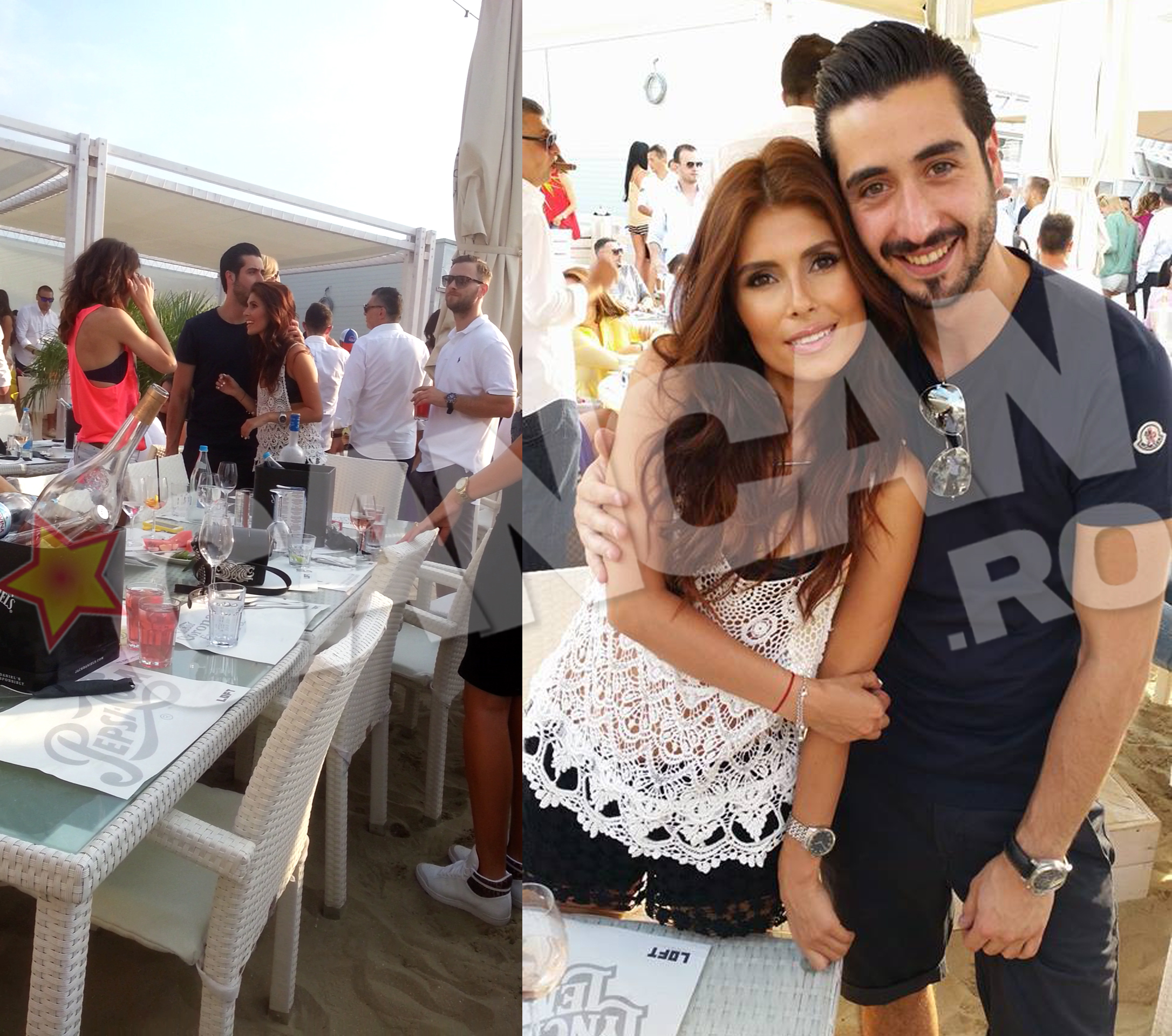 Iubitul o mangaie si-o pupa cu drag pe Sanziana