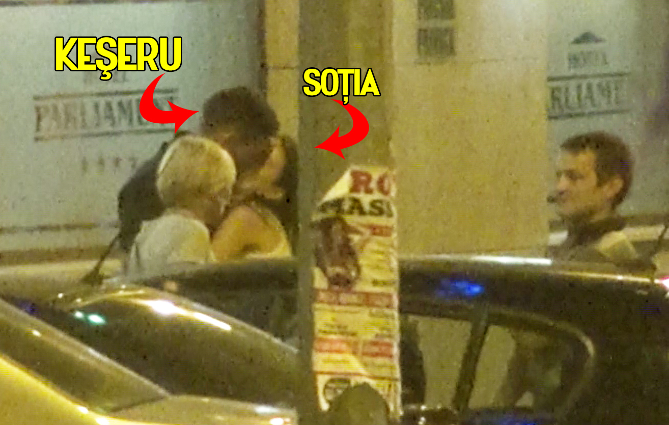 Claudiu isi saruta pasional sotia