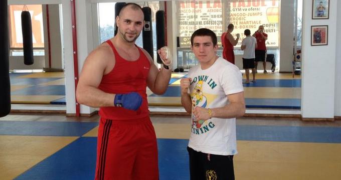 Ciprian Sora alaturi de Cristi, unul dintre instructorii sai