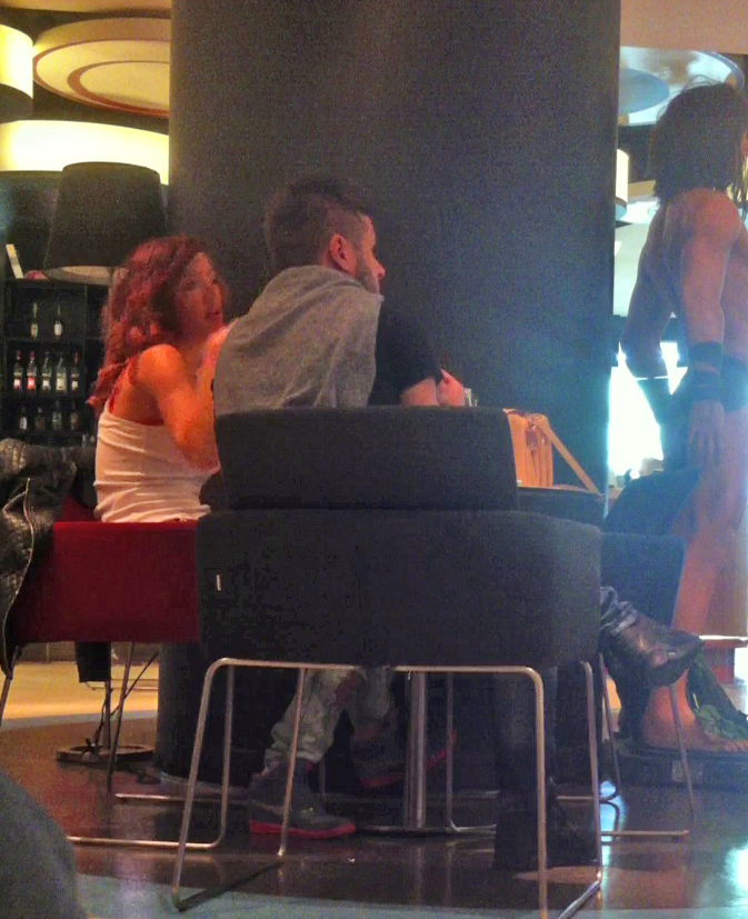 Inainte de film, Firtulescu si Carla au mers la o cafenea