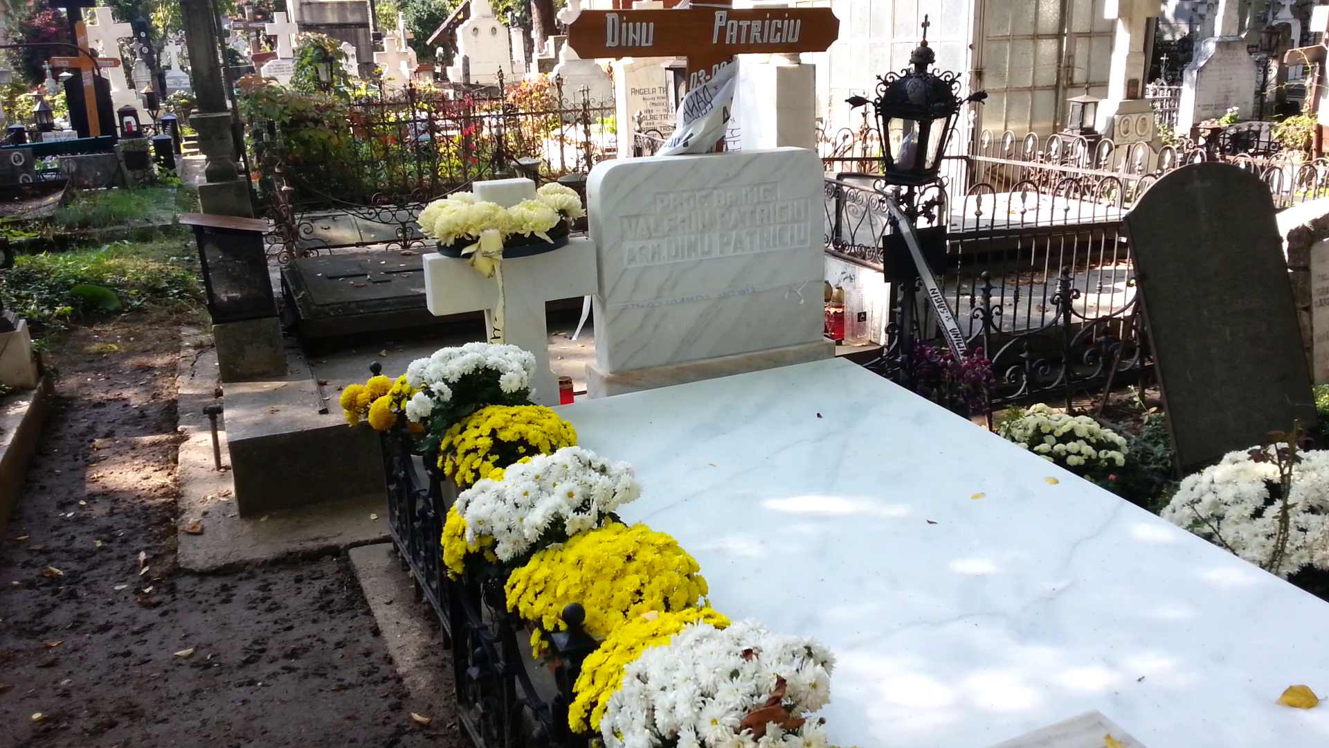 Mormnatul lui Dinu Patriciu a fost curatat de toate coroanele uscate