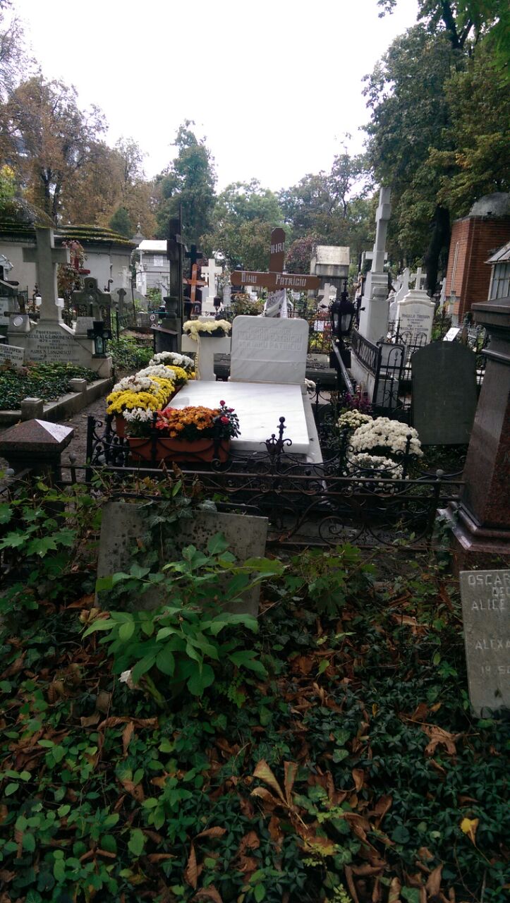 Mormantul lui Patriciu este inconjurat de flori