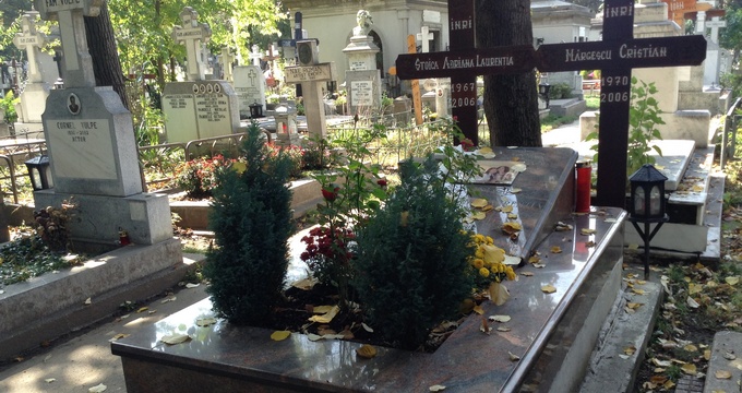 Mormnatul Laurei Stoica este necuratat de frunze