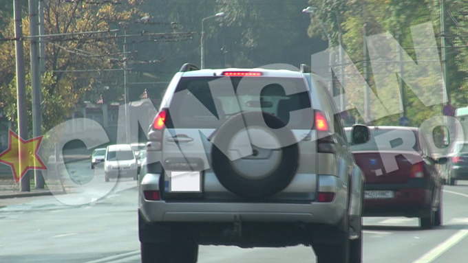 In trafic, actorul pare sa nu mai aiba alte probleme