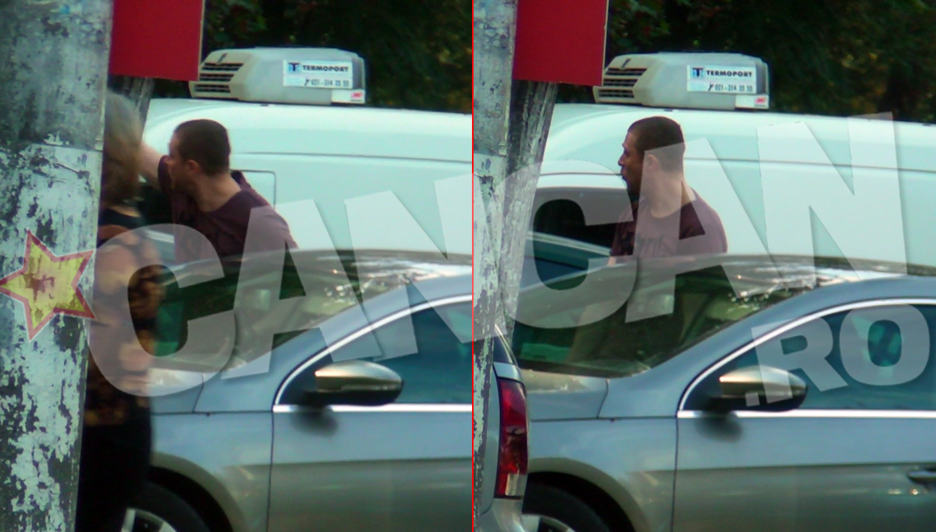 Iubitul Simonei nu a reusit sa se calmeze nici dupa ce a ajuns la masina