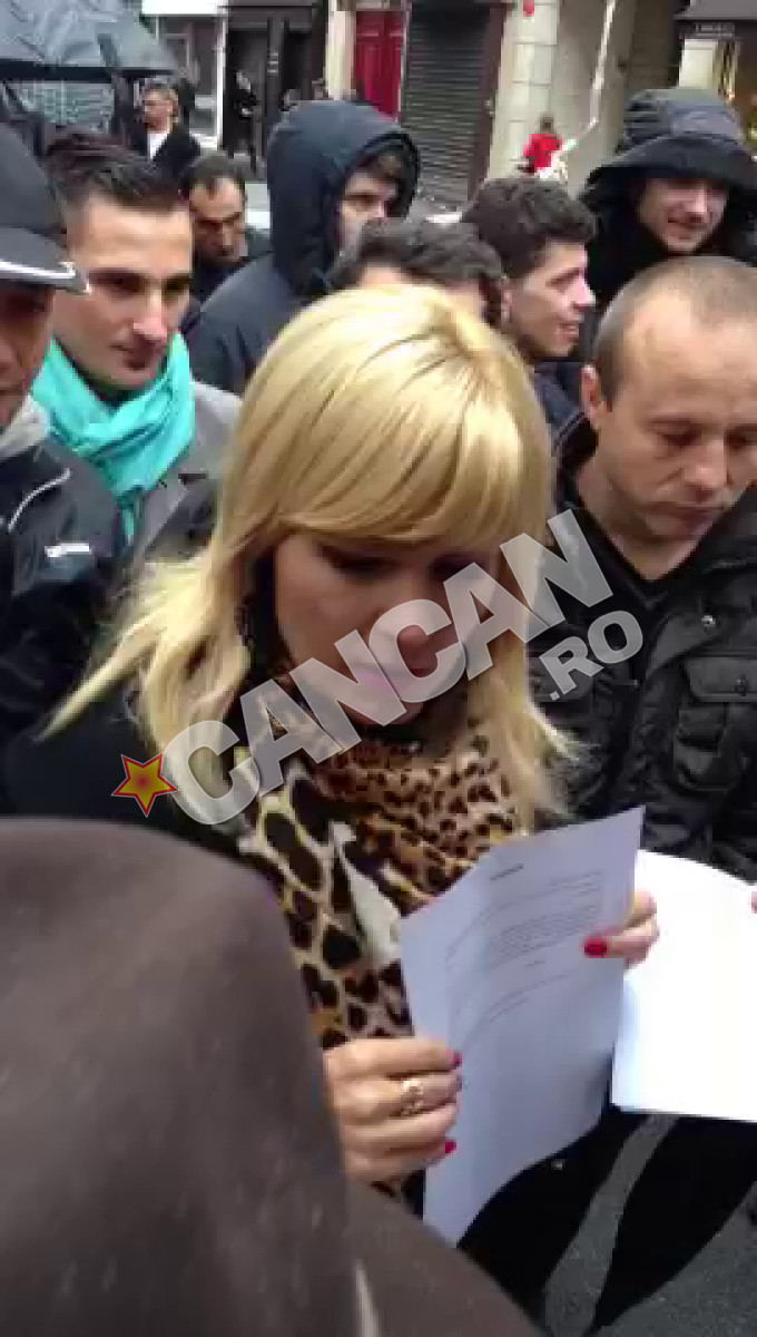 Elena Udrea a impartit declaratii si aa stat de vorba cu alegatorii