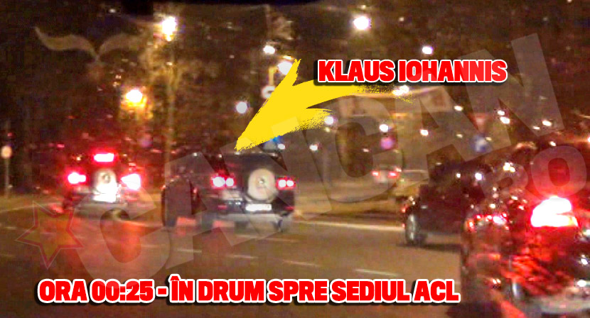 Klaus Iohannis a plecat din Piata Universitatii spre sediul ACL