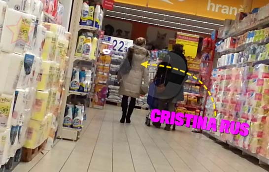 cristina rus la cumparaturi pt pachetul de la puscarie