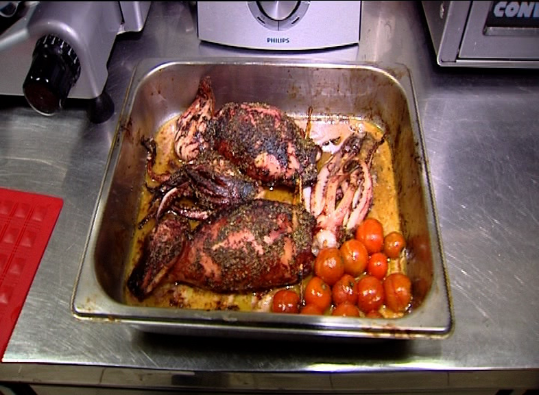 Asa arata calamarii gatiti de Mihai Constantinescu