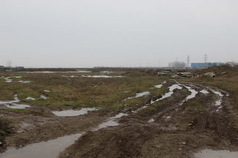 Acesta este singurul drum care duce spre stadionul Vulcan