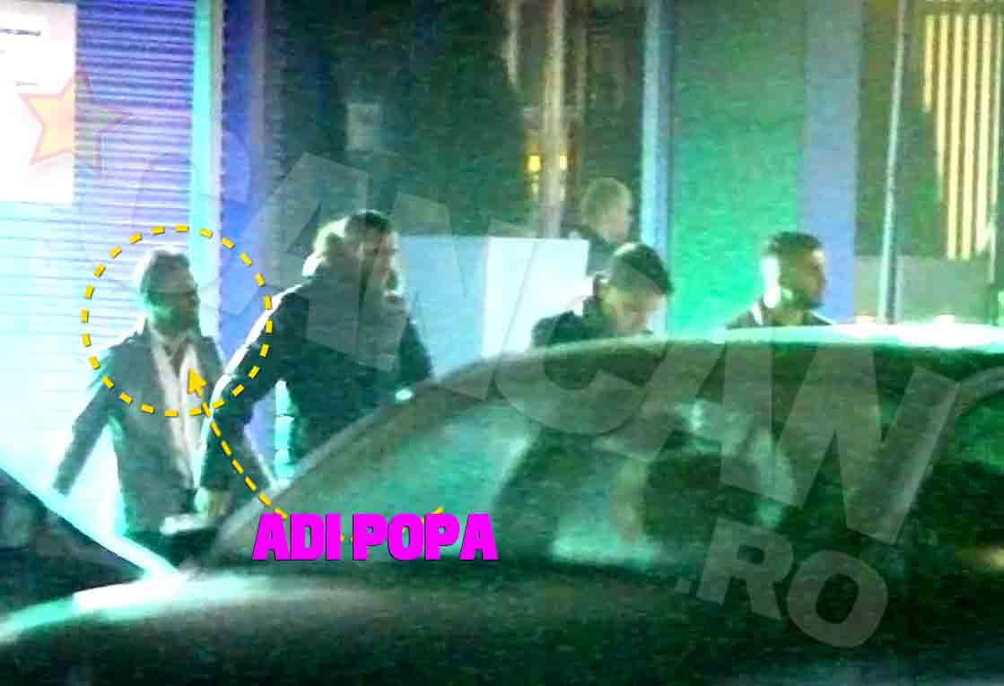 Adi Popa a iesit din club si a fost dus acasa de prietenii sai