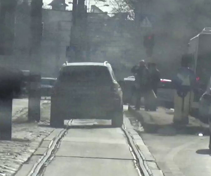 Ruxandra Dragomir a depasit coloana pe linia de tramvai