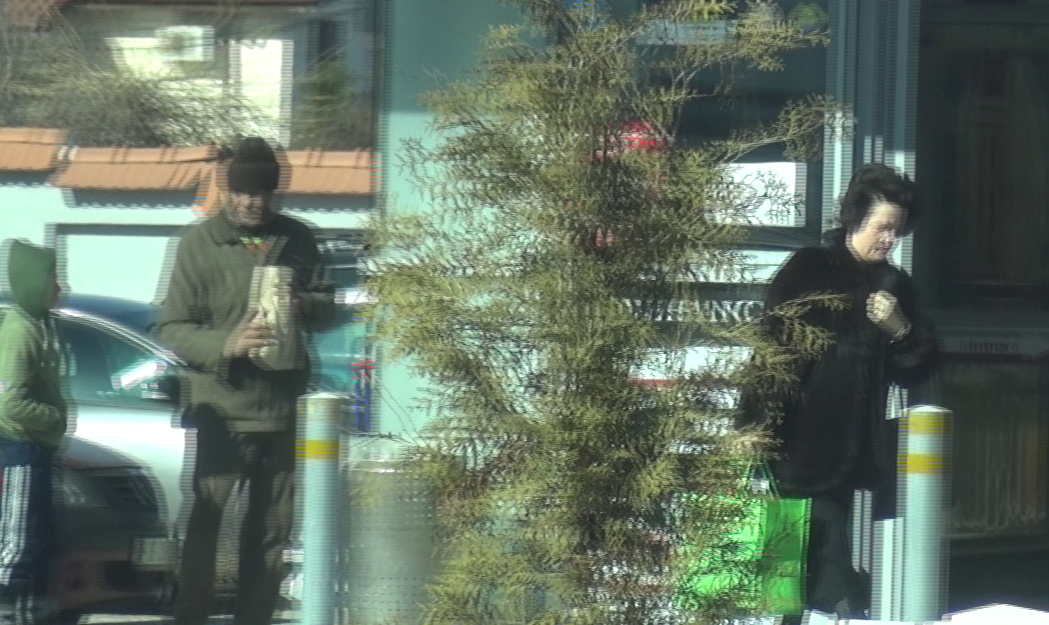 Femeia a cumprata special punga, semn ca a vazut cersetorul inainte sa intre in magazin