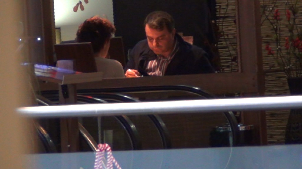 Cei doi au fost singuri la masa