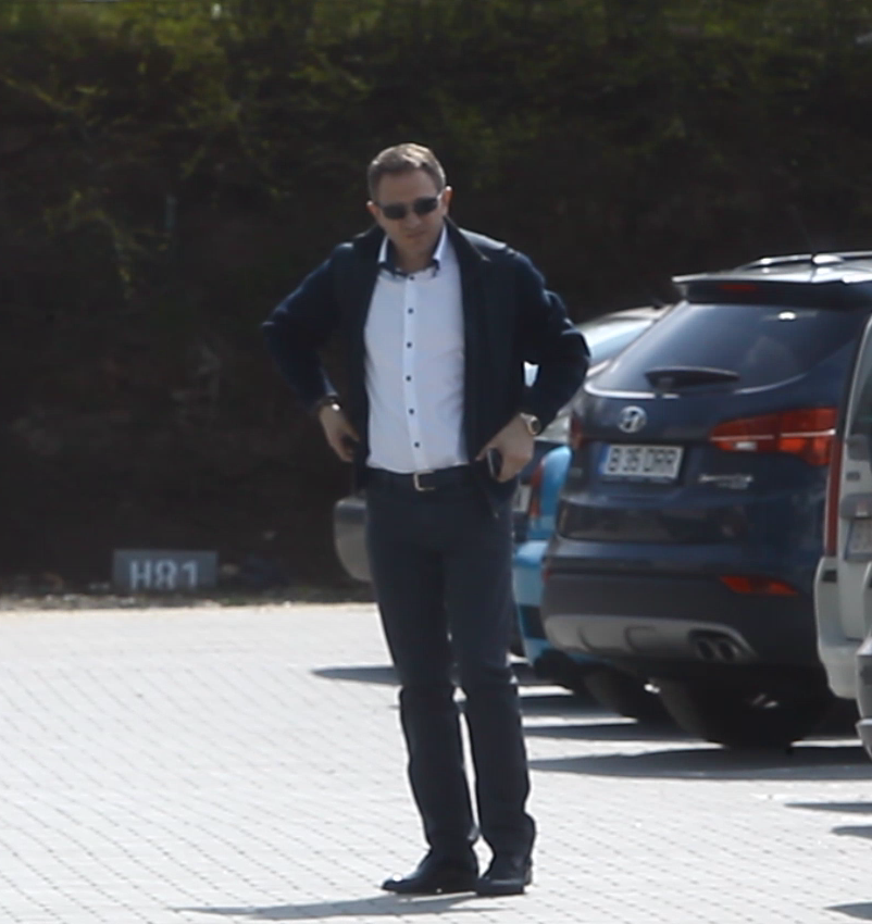 La orele pranzului, sotul Cristinei Spatar a ajuns la sediul firmei sale