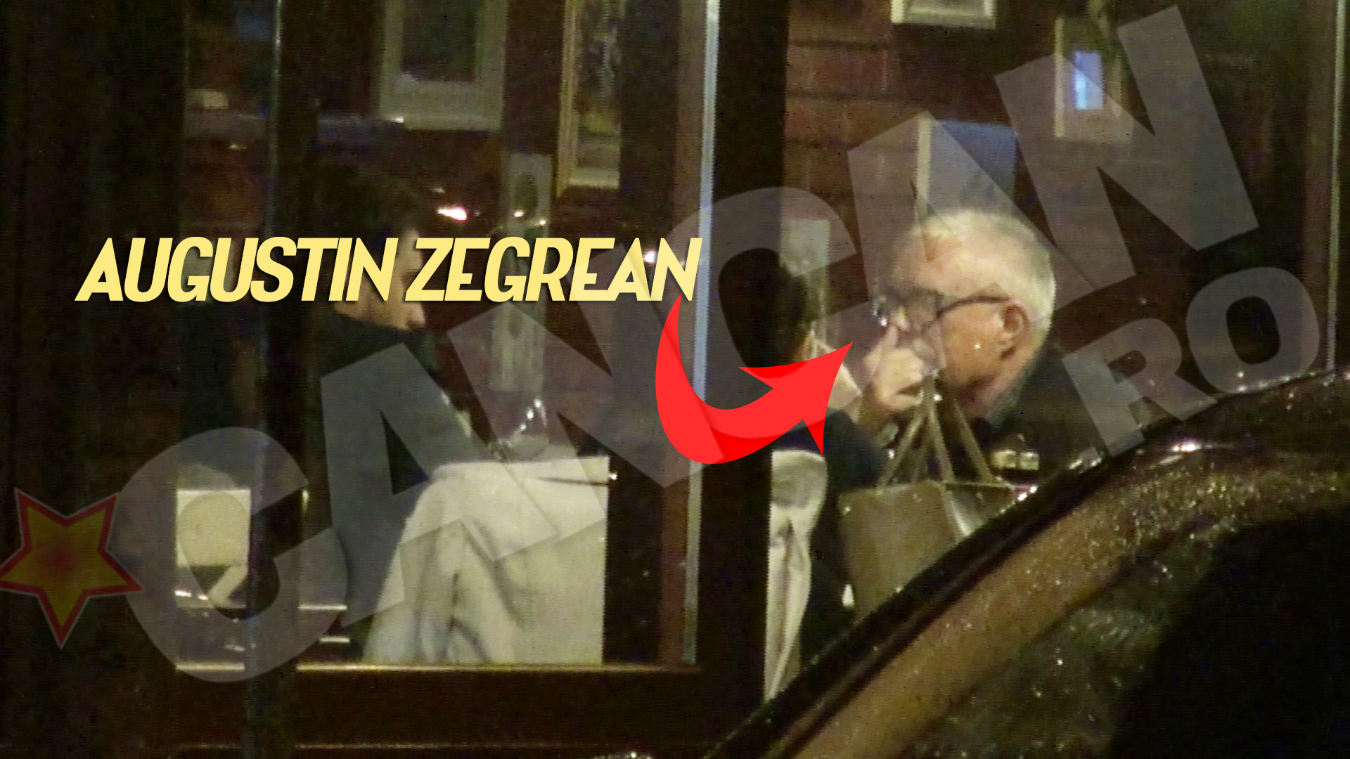 La ceas de seara, presedintele CCR a luat masa alaturi de doi tineri intr-un restaurant italienesc