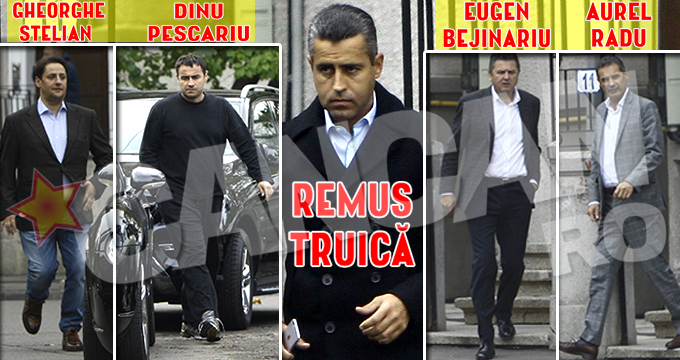 Principala collage truica, Aurel Radu, Dinu Pescariu, Eugen Bejinariu