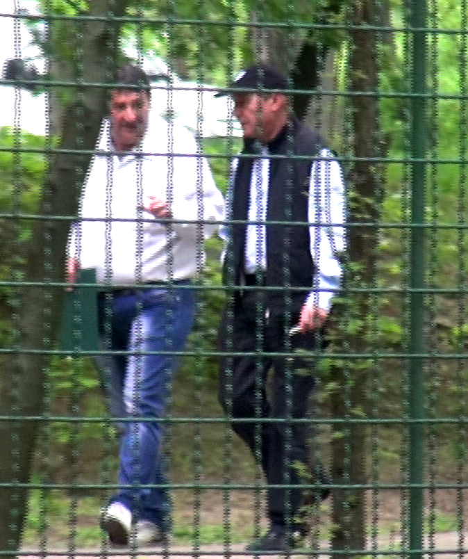 Intalnirea dintre Basescu si misteriosul barbat a avut loc in parcul Herastrau, in zona restaurantului Pescarus