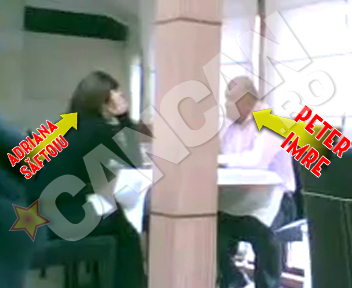 Peter Imre si Adriana Saftoiu, la o intalnire romantica la... o masa mai retrasa