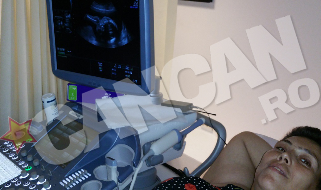 Ioana Tufaru si-a vazut pentru prima oara bebelusul la ecograf