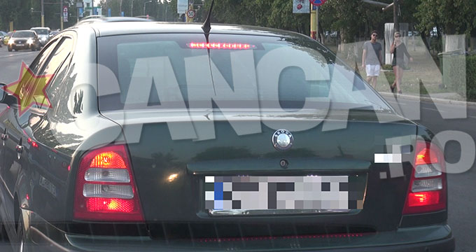 Mesaj naucitor pe masina unui constantean