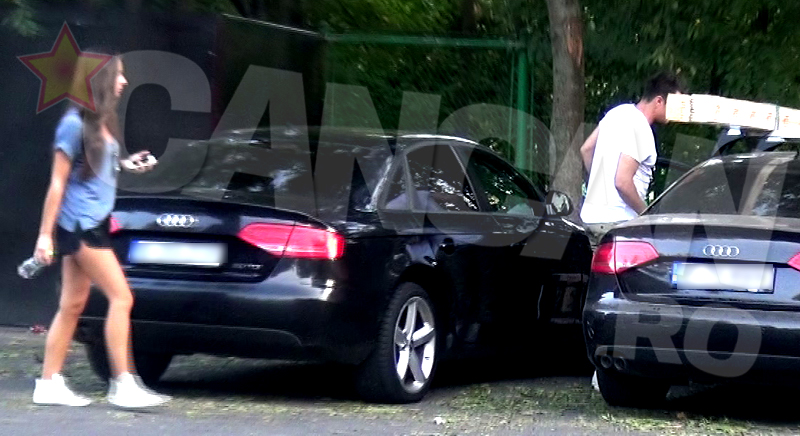 Miu a cumparat mai multe stinghii si le-a transportat pe plafonul masinii