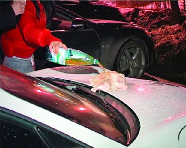 In urma cu cativa ani, Oana a gasit un pui jumulit pe capota