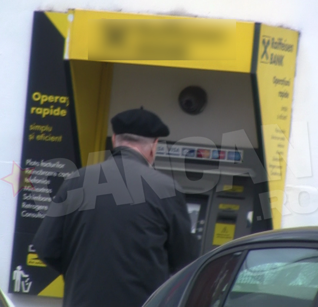 Stelian Tanase s-a oprit mai intai la bancomat, de unde a scos bani pentru cumparaturi