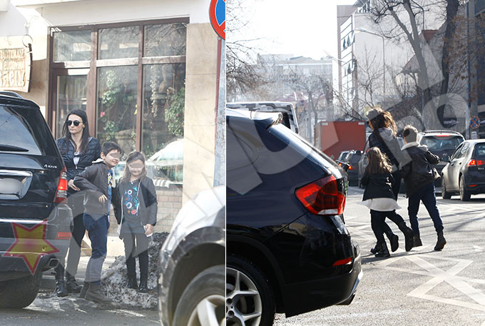 Ora 14.00. Sotia lui Margineanu si copiii se indreapta spre restaurant, insa fac un gest inconstient: traverseaza neregulamentar