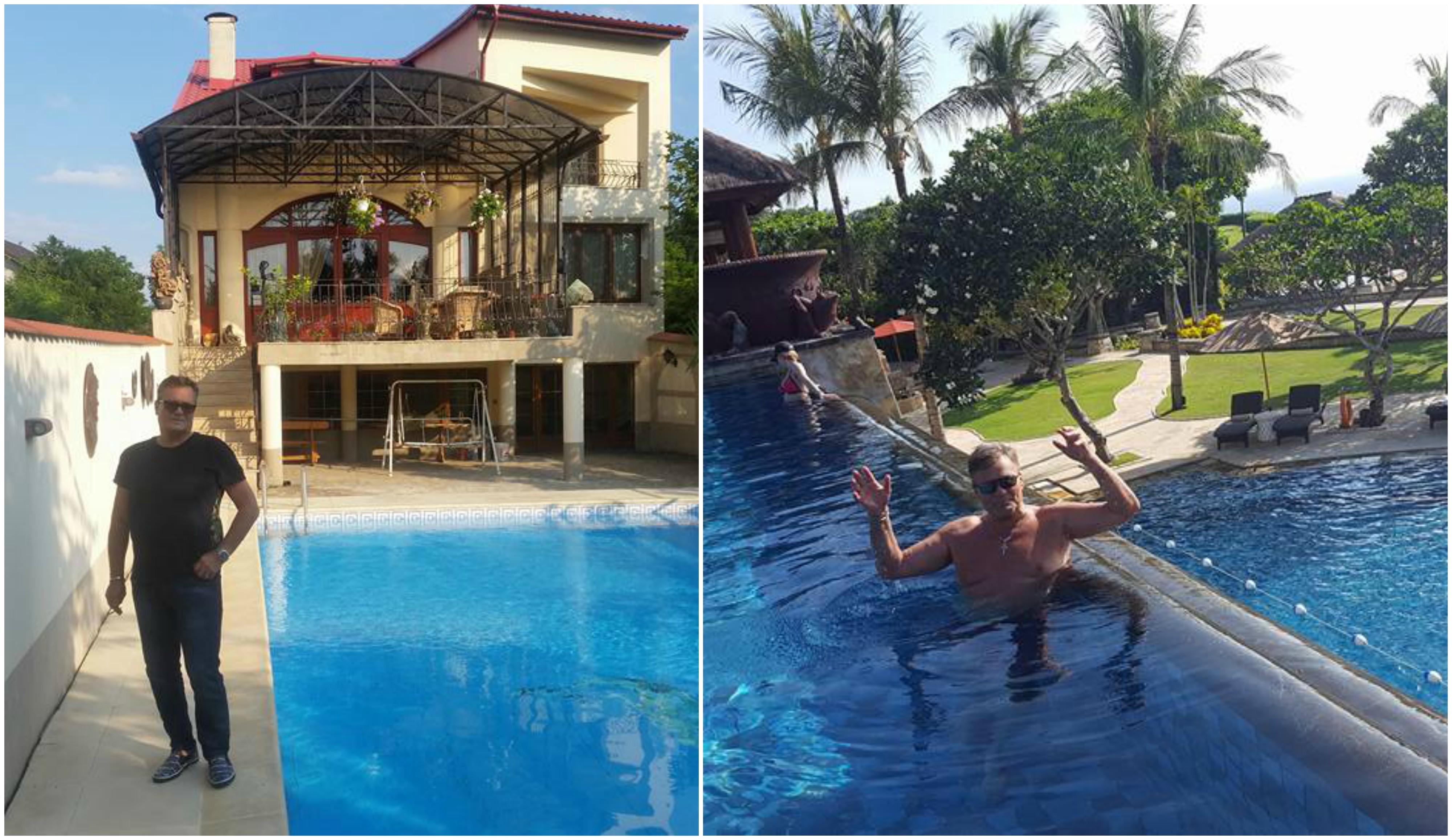 Milionarul deţine un domeniu impresionant, situat pe malul Lacului Snagov.