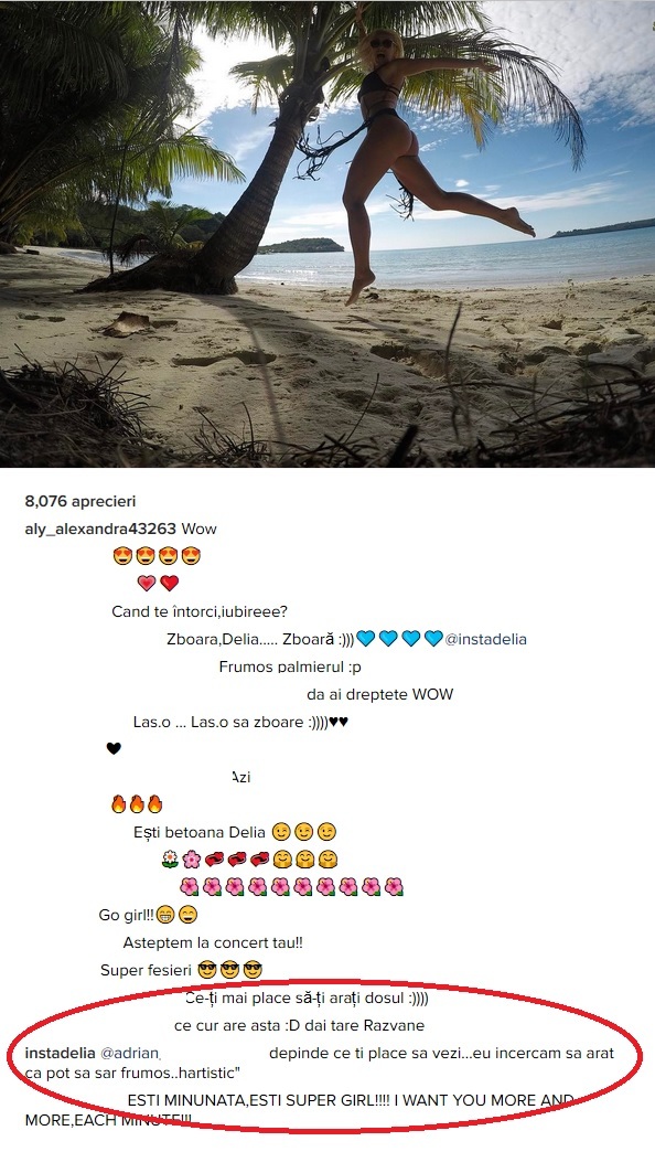 Delia i-a taxat dur pe bărbaţii care au lăsat comentarii nepotrivite referitoare la posteriorul ei