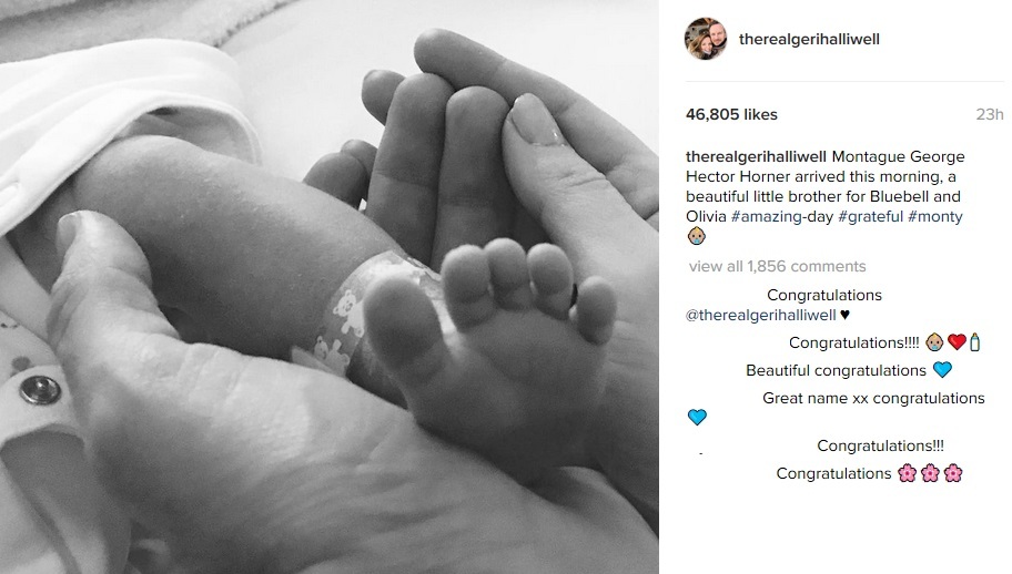 Geri Halliwell, fosta membră a celebrei trupei Spice Girls, a devenit mamă la 44 de ani.