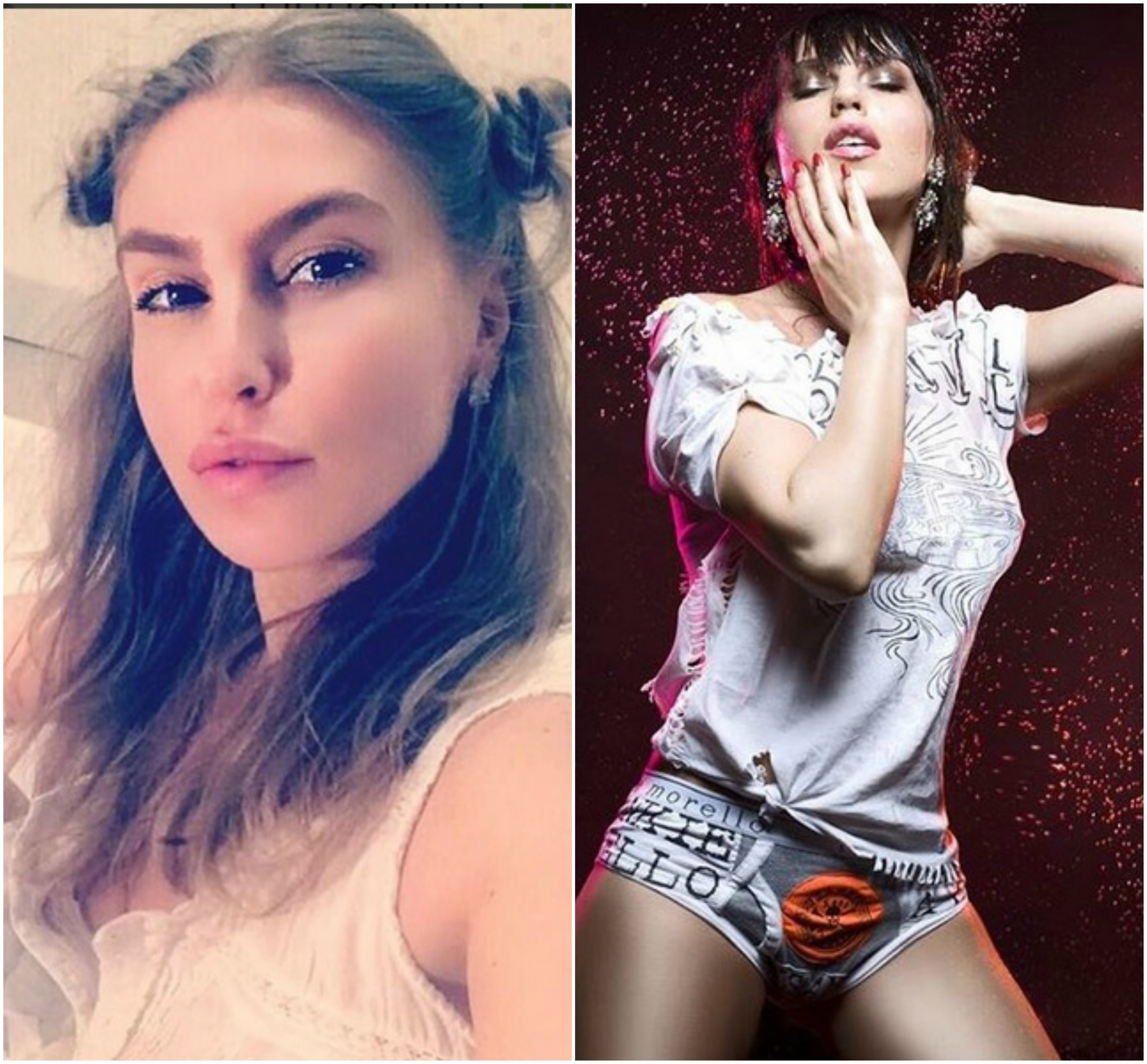 Corina îşi surprinde constant fanii prin ipostazele îndrăzneţe.