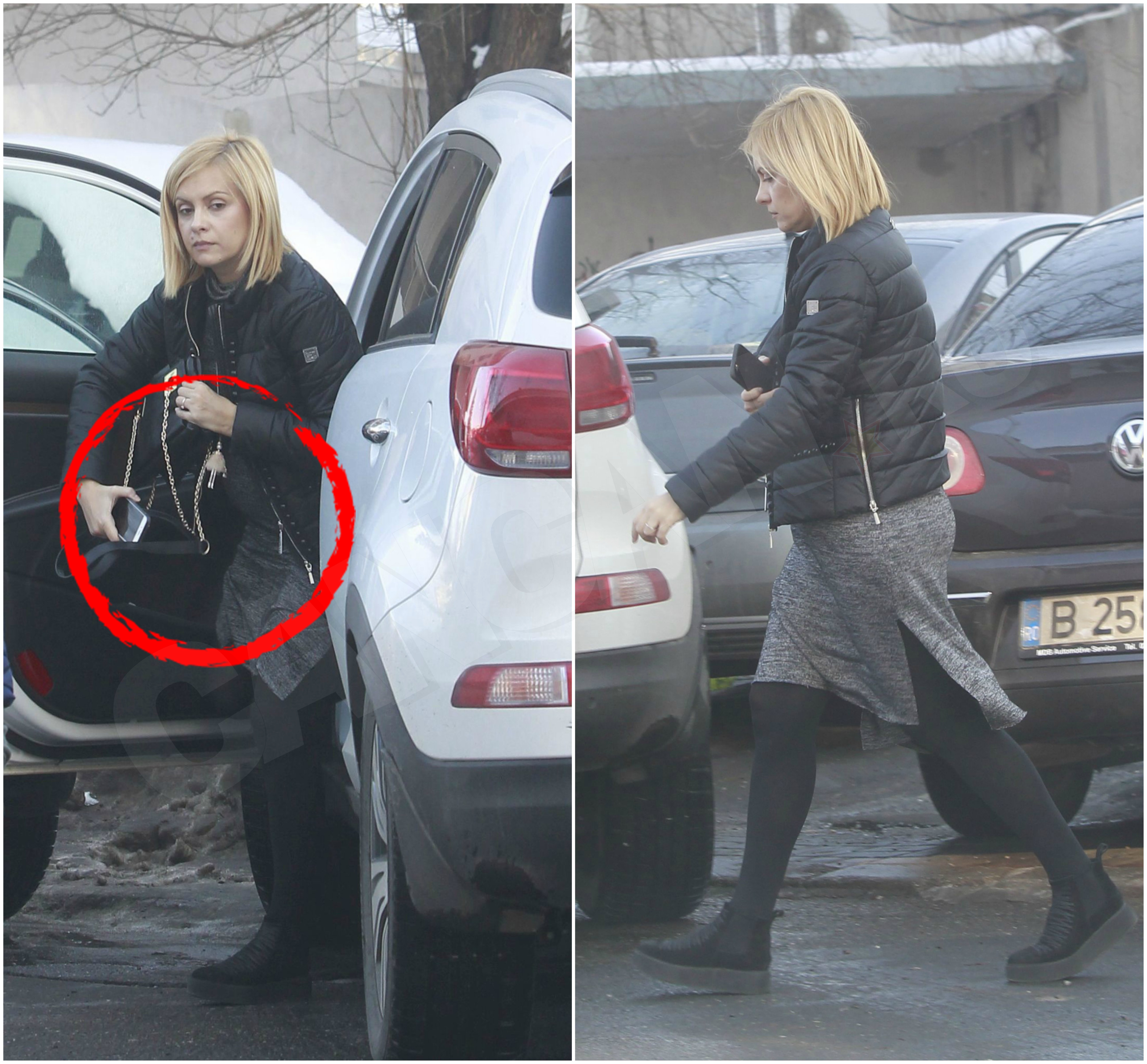 Chiar dacă a avut perioade în care s-a simţit foarte rău, Simona a ajuns la studio la volanul automobilului propriu, după care s-a îndreptat rapid spre locul de muncă, părând că nu este în cea mai bună stare de spirit.